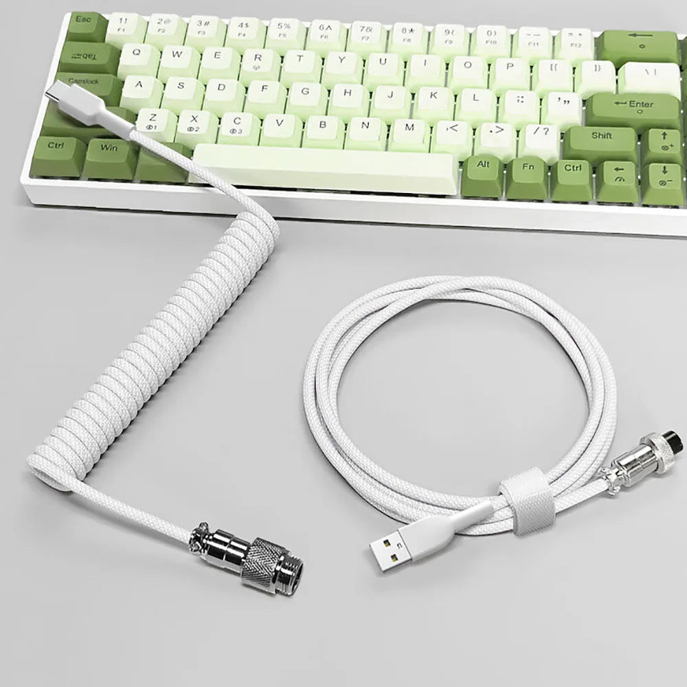 Mechanical Keyboard Coiled Cable Type-C USB.