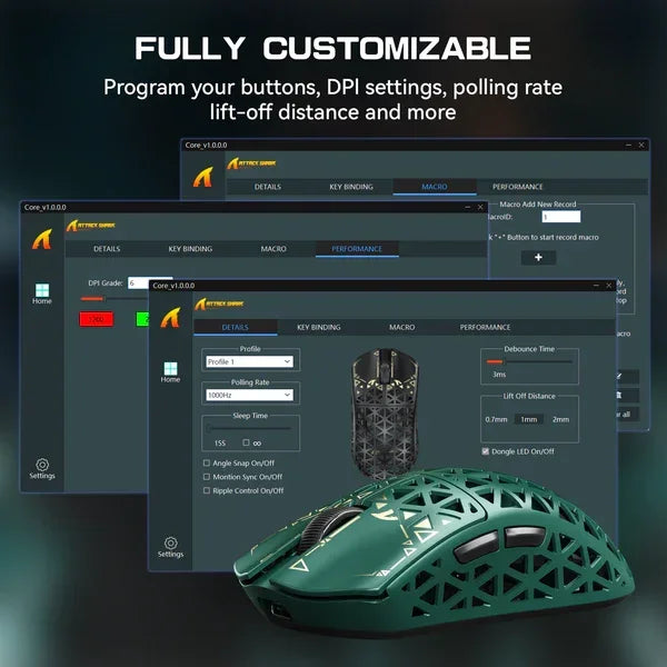 ATTACK SHARK R5 Ultra Wireless Gaming Mouse.