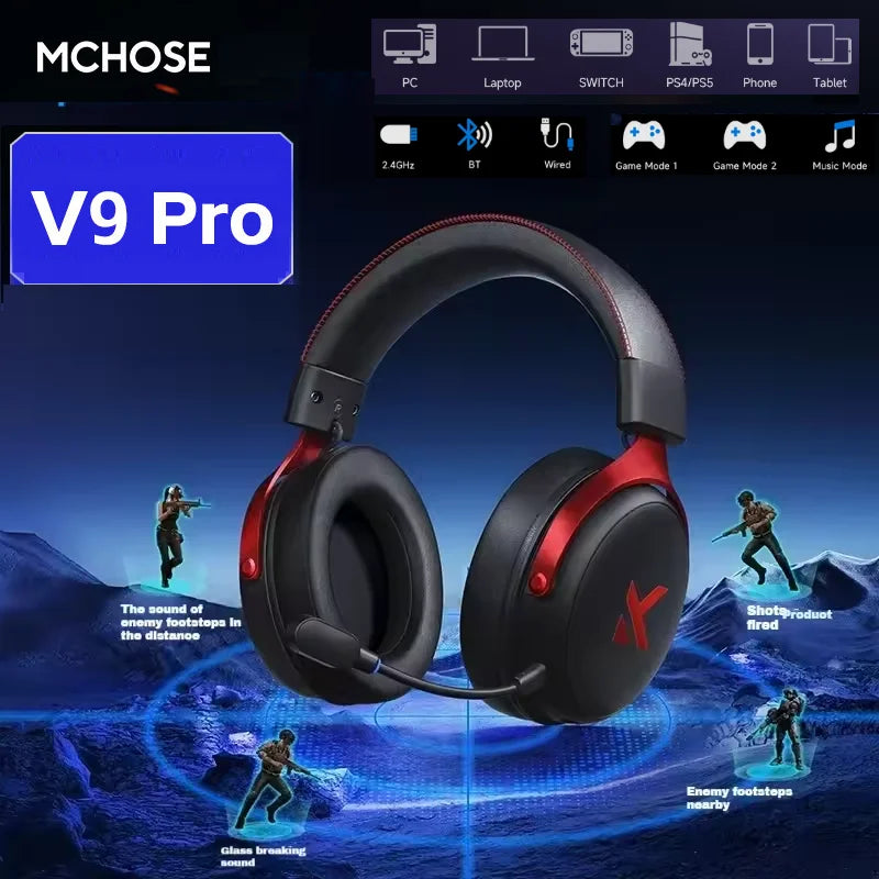 MCHOSE V9 pro Wireless Gaming Headset.