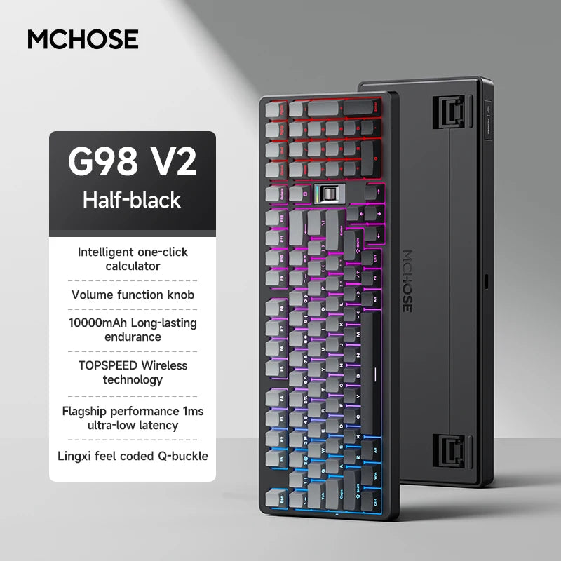 MCHOSE G98V2 Wireless Mechanical Keyboard.