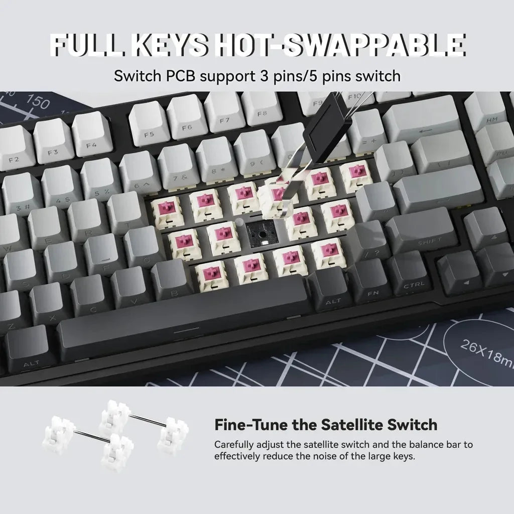 Attack Shark X98 Wireless Mechanical Keyboard.