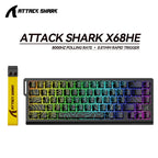 ATTACK SHARK X68HE 8KHz Wired Magnetic Gaming  Keyboard.