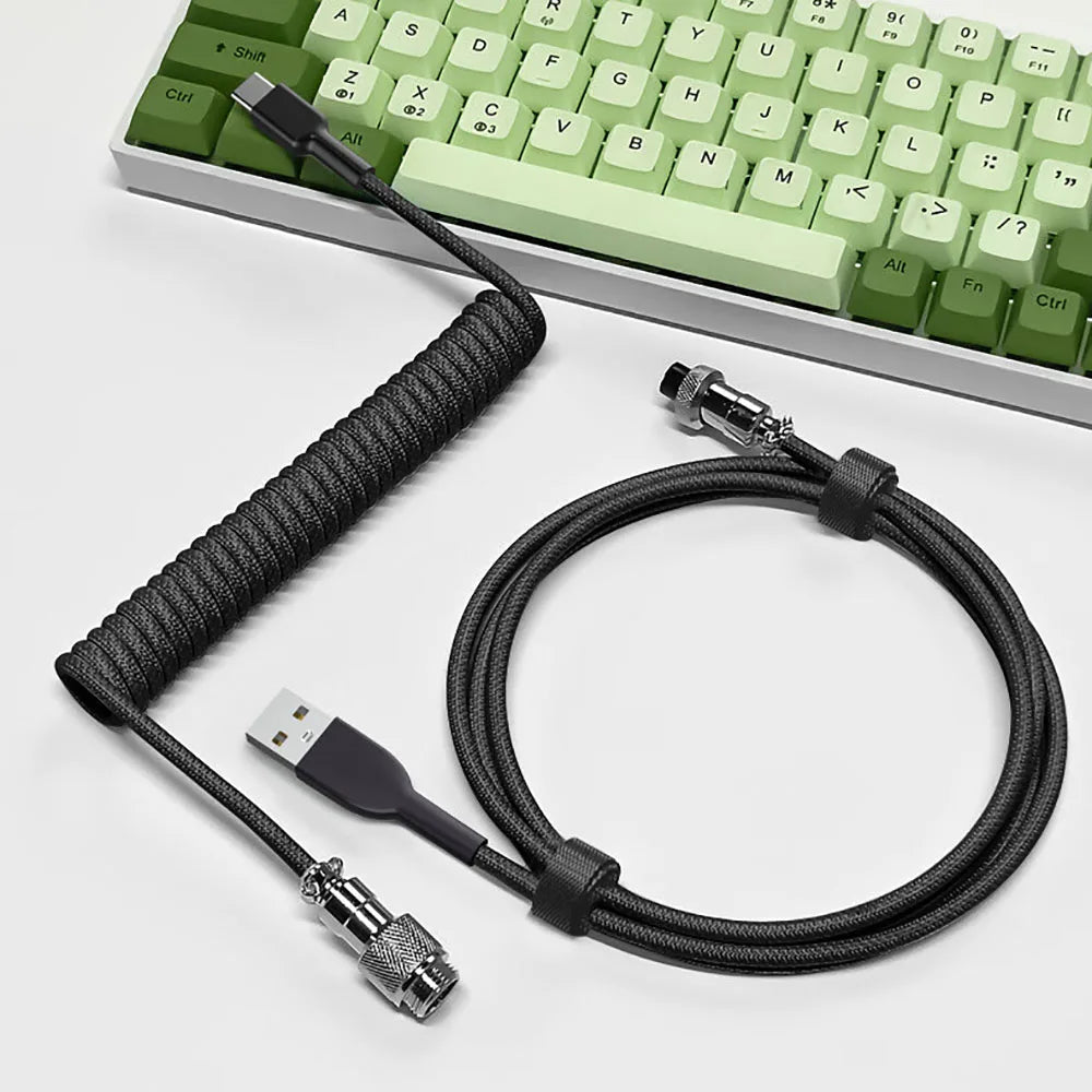 Mechanical Keyboard Coiled Cable Type-C USB.