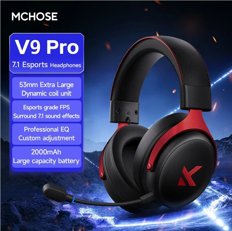 MCHOSE V9 pro Wireless Gaming Headset.
