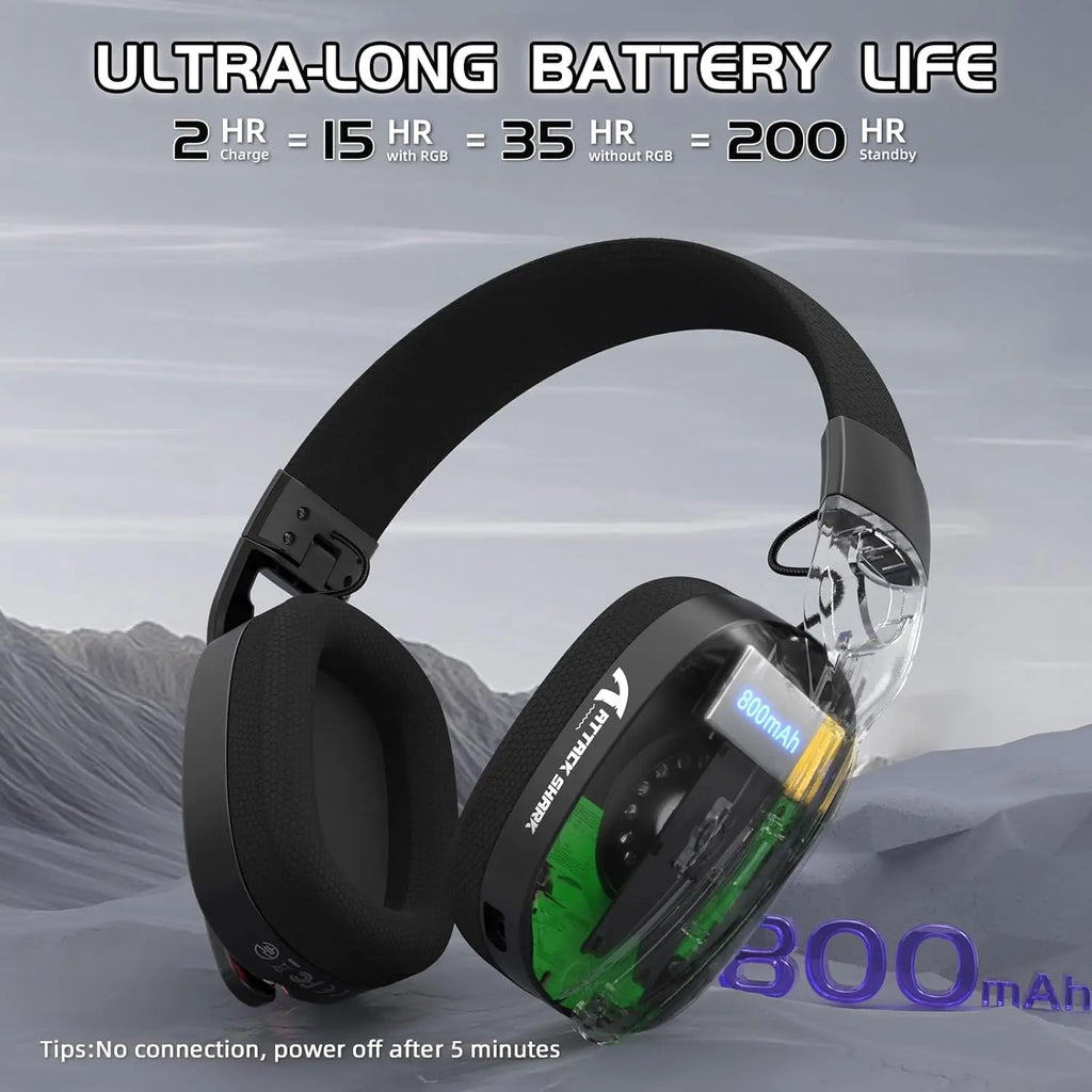 ATTACK SHARK L90 Ultralight Wireless Gaming Headset.