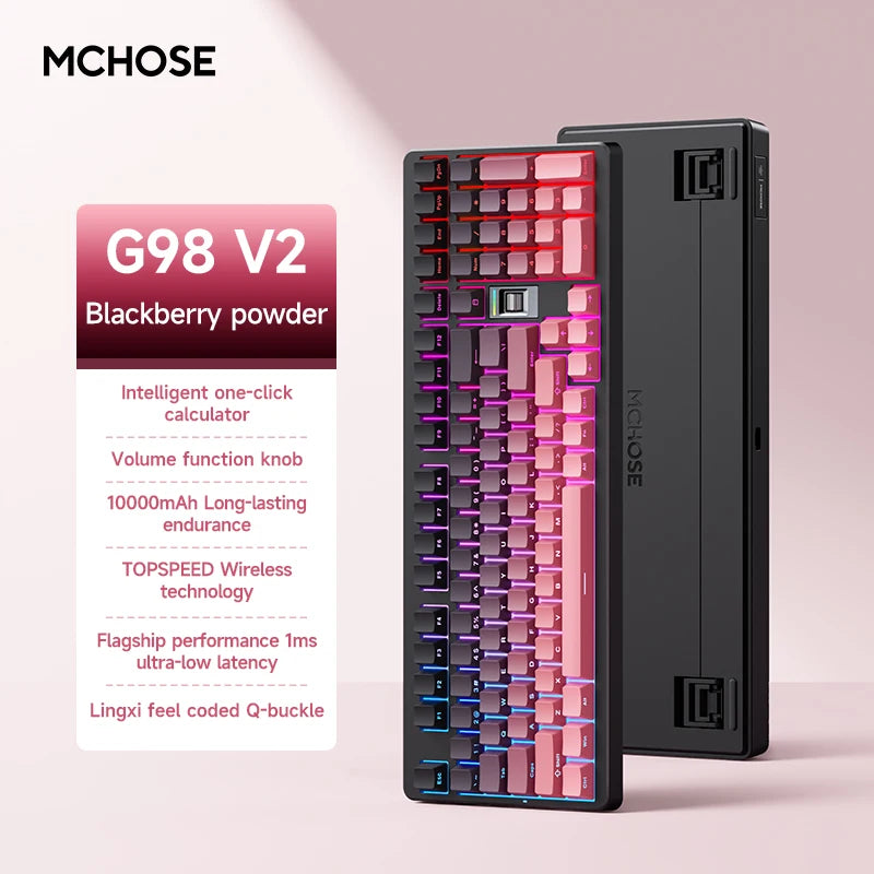 MCHOSE G98V2 Wireless Mechanical Keyboard.