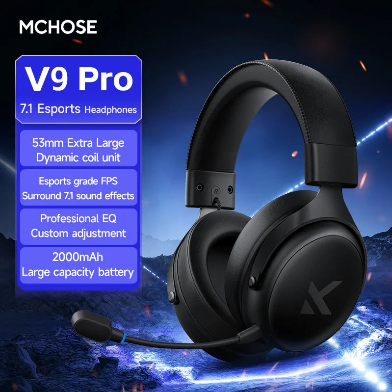 MCHOSE V9 pro Wireless Gaming Headset.