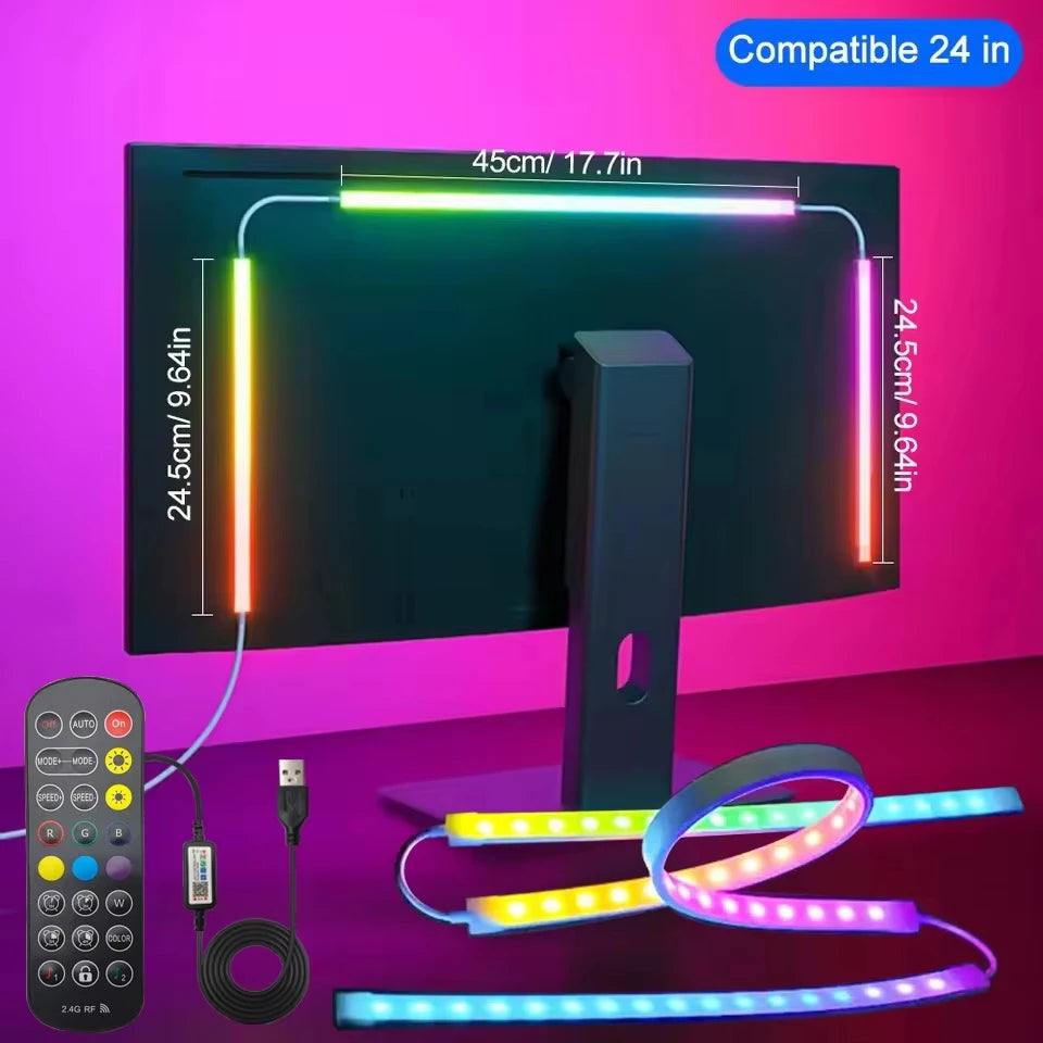 24-34inch Monitor LED RGBIC Backlight kit.