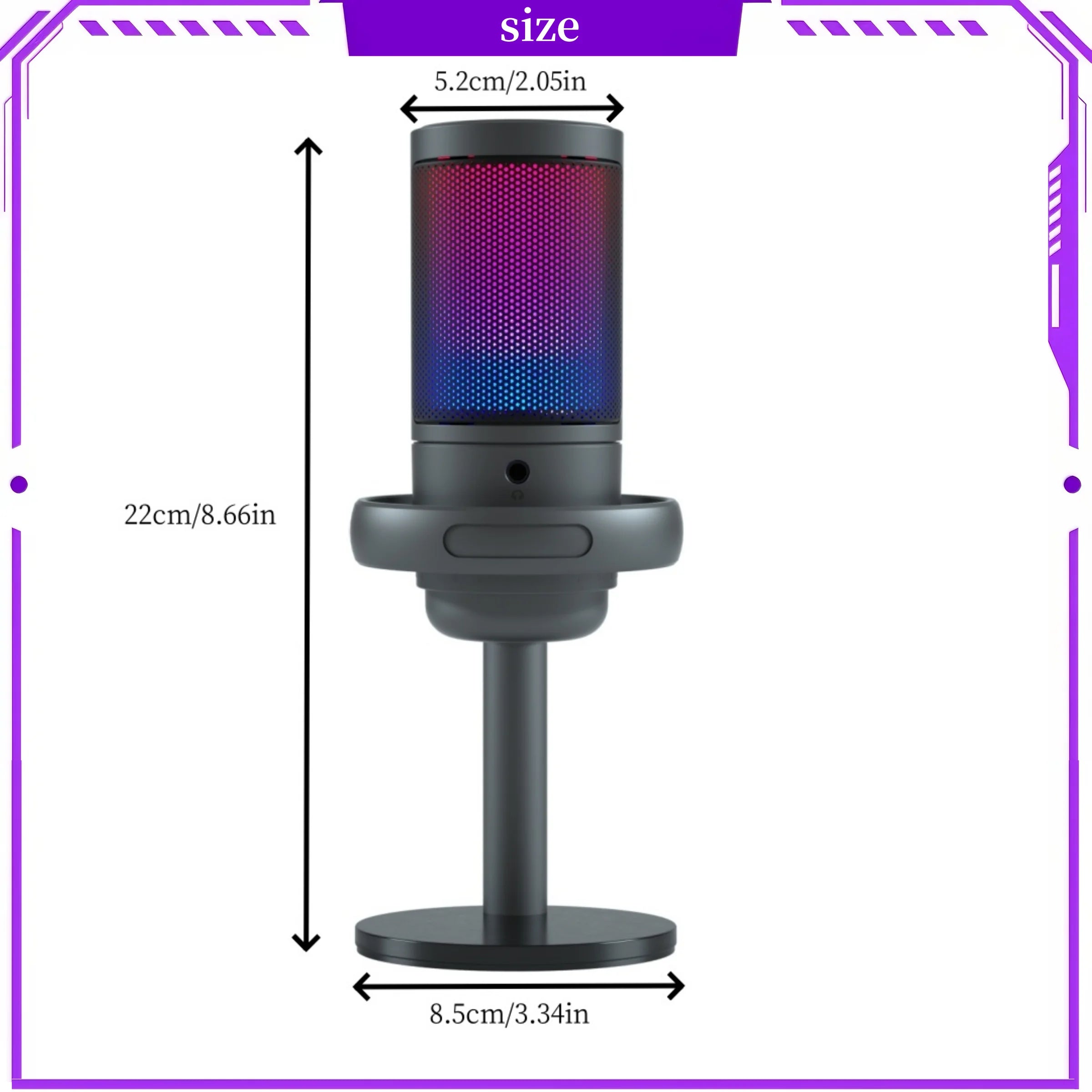 USB microphone with stand.