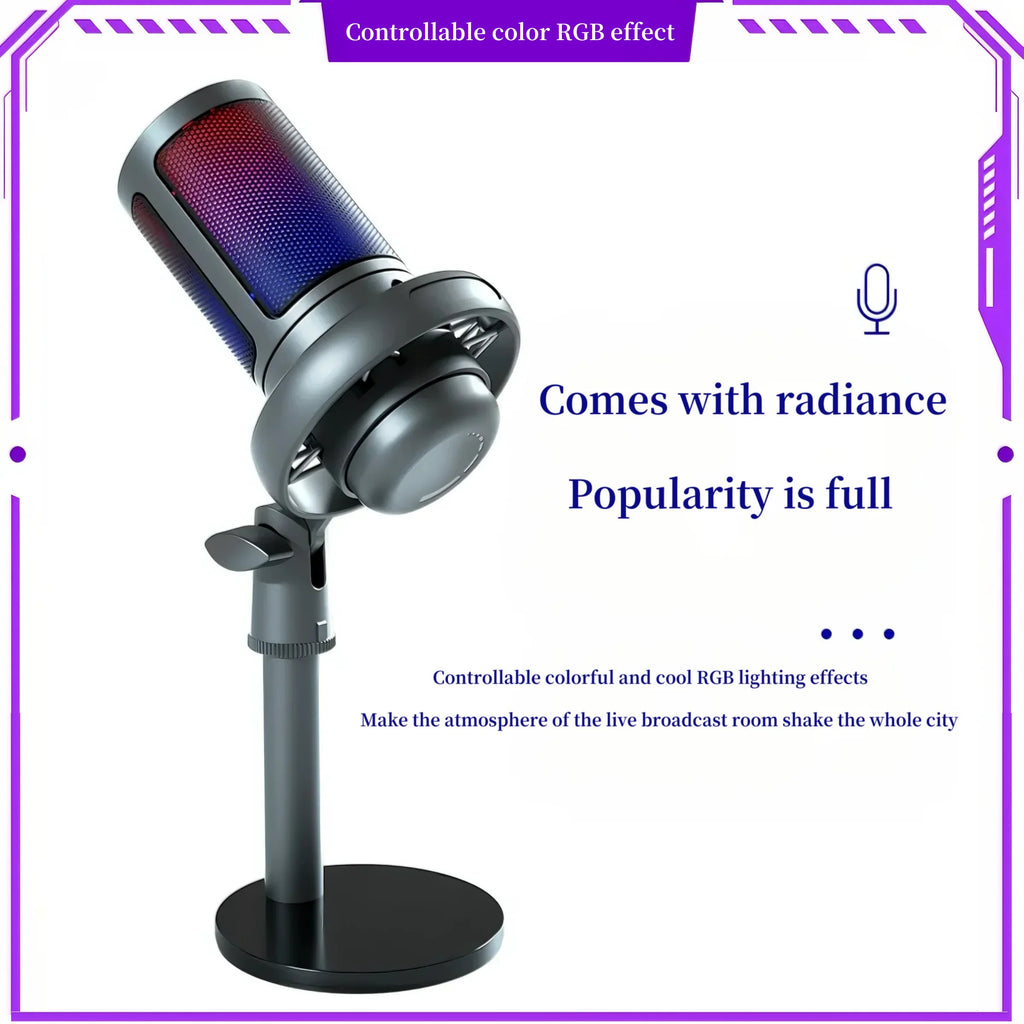 USB microphone with stand.