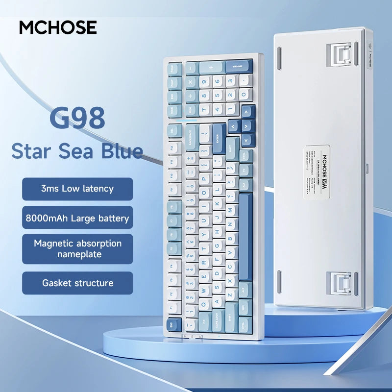 MCHOSE G98V2 Wireless Mechanical Keyboard.