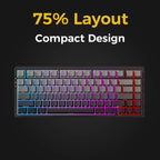 MCHOSE G75 Pro Wireless Mechanical Keyboard.