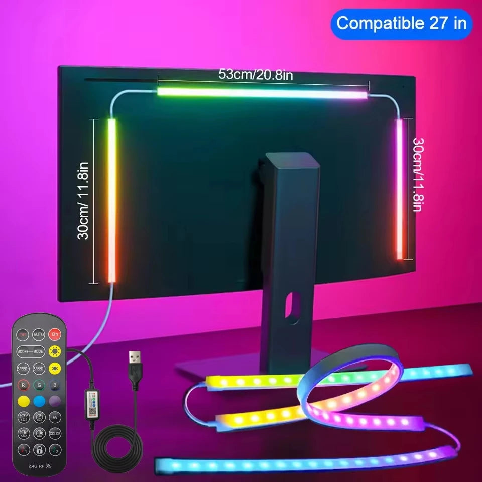 24-34inch Monitor LED RGBIC Backlight kit.