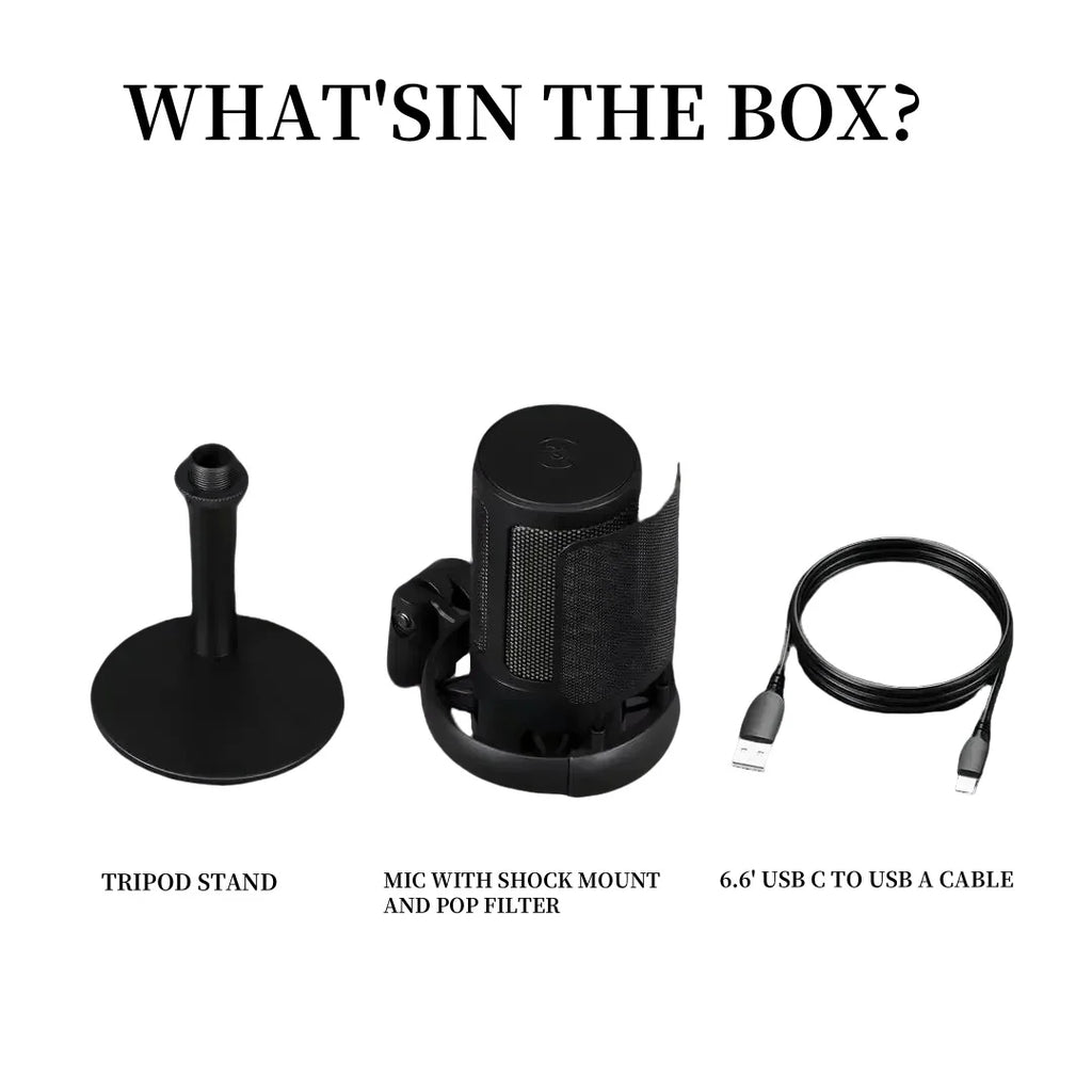 USB microphone with stand.