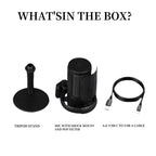 USB microphone with stand.